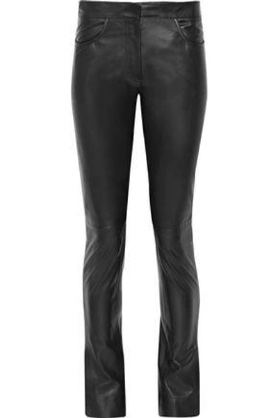 Loewe Leather Skinny Pants In Black