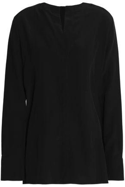 Marni Woman Silk-crepe De Chine Shirt Black