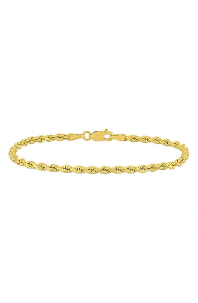 Delmar Rope Chain Bracelet In Gold