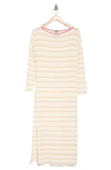 Go Couture Long Sleeve T-shirt Maxi Dress In Ice Cream