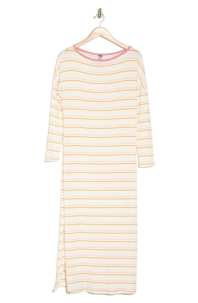 Go Couture Long Sleeve T-shirt Maxi Dress In Ice Cream