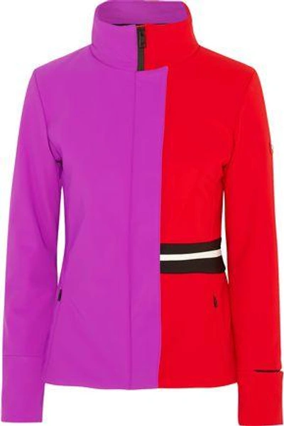 Fendi Color-block Stretch-shell Ski Jacket In Purple