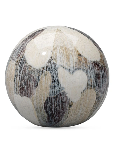 Jamie Young Co. Small Painted Ceramic Sphere In Multi