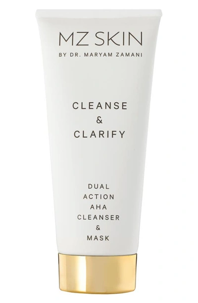Mz Skin Cleanse & Clarify Dual Action Aha Cleanser & Mask In White