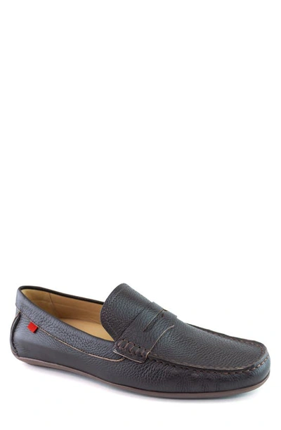 Marc Joseph New York Union 4.0 Driver Loafer In Brown Grainy