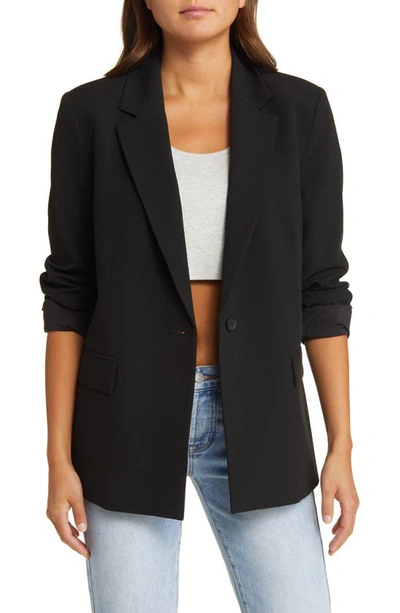 Open Edit Relaxed Fit Blazer In Black