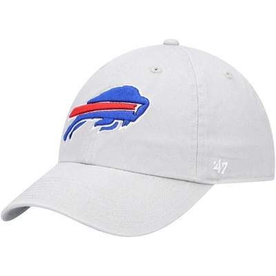 47 ' Gray Buffalo Bills Clean Up Adjustable Hat