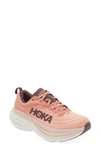 Hoka Bondi 8 Running Shoe In Earthenware / Pink Clay
