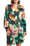 Lunya Washable Silk Robe In Aurora Garden