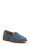 Lucky Brand Palani Loafer In Washed Blue Denim