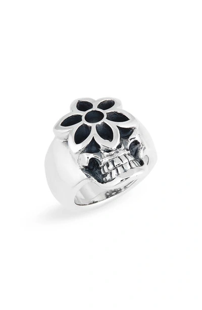 Good Art Hlywd Large Steal Your Rosette Ring In Silver
