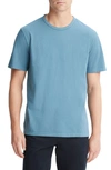 Vince Solid T-shirt In Washed High Sea