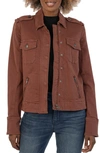 Kut From The Kloth Boxy Cargo Jacket In Nutmeg