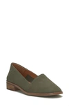 Lucky Brand Harping Flat In Laurel Nubuck