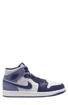 Jordan Air  1 Mid Se Basketball Sneaker In Purple