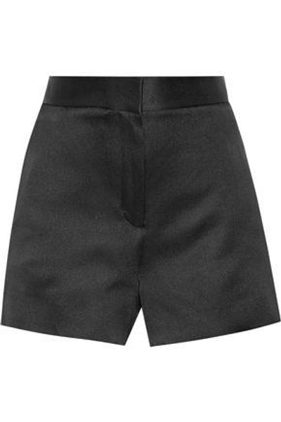 The Row Shors Silk-satin Shorts In Black