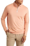 Peter Millar Crafted Stealth Quarter Zip Performance Pullover In Sea Star