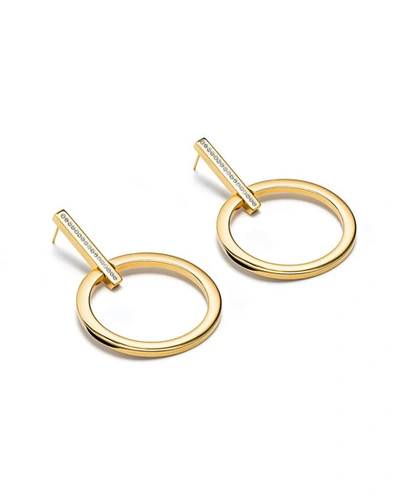 Vita Fede Antonia Crystal Hoop Earrings In Gold