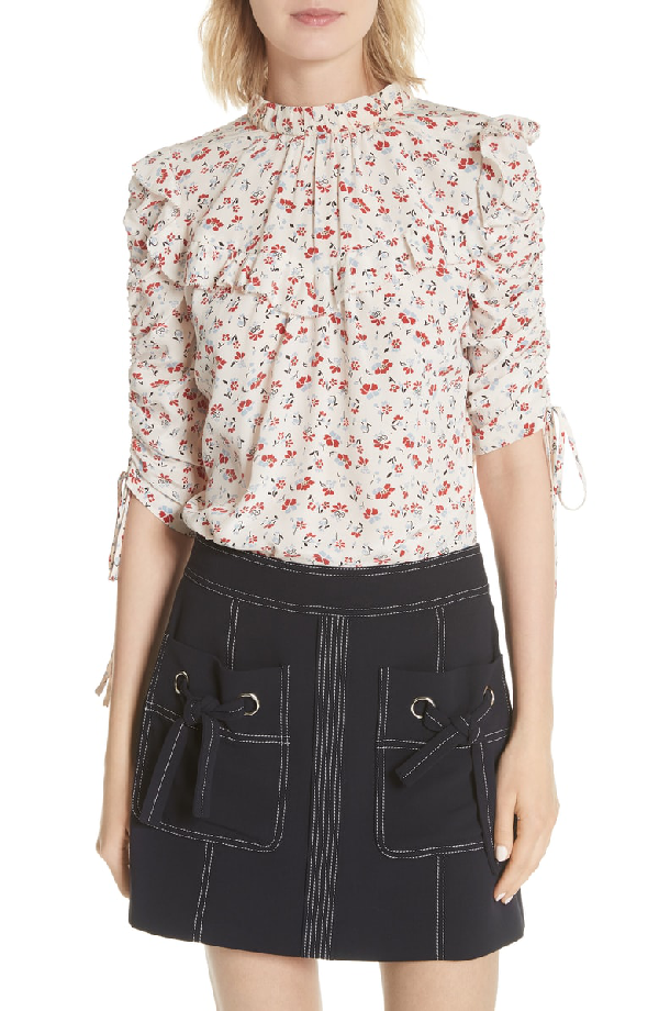 veronica beard floral top