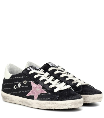 Golden Goose Superstar Low-top Mixed Sneakers In Black