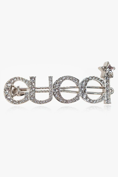 Gucci Hair Slide With Logo In Default Title