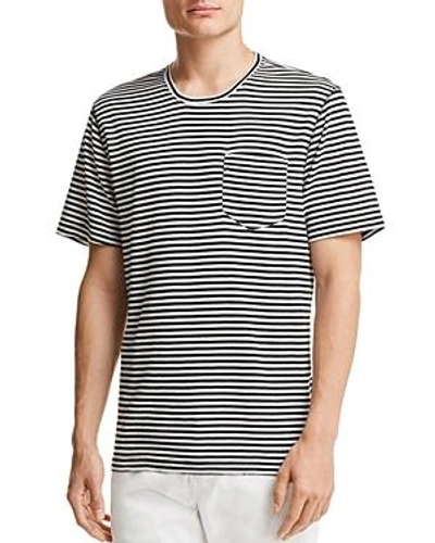 Sovereign Code Father Striped Crewneck Tee In Black