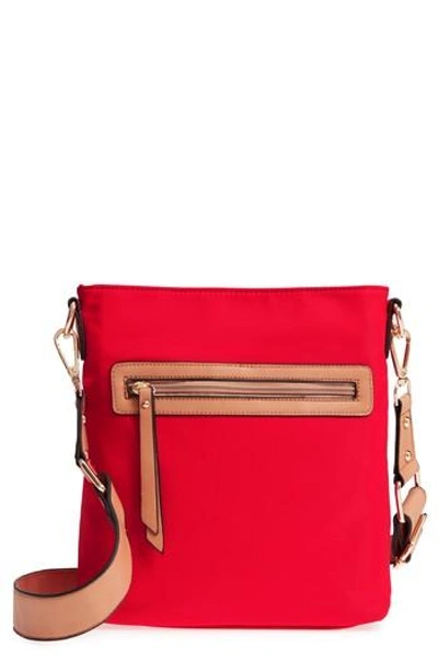 Sondra Roberts Guitar Strap Crossbody Bag - Red