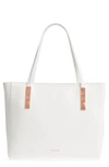 Ted Baker Pebbled Leather Tote - White