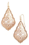 Kendra Scott 'addie' Drop Earrings In Rose Gold/ Gold