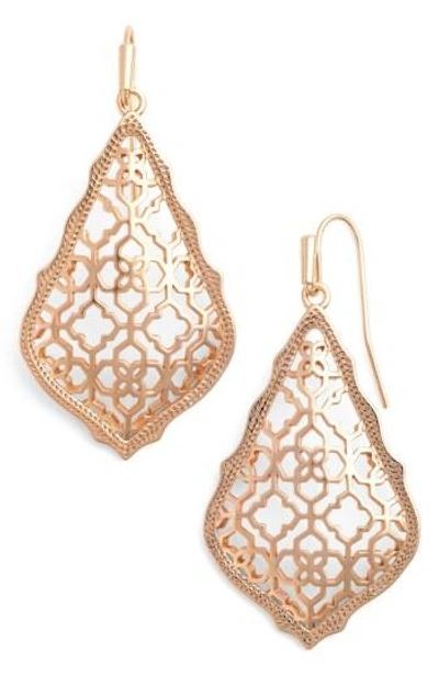 Kendra Scott 'addie' Drop Earrings In Rose Gold/ Gold