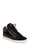 Giuseppe Zanotti 'breck' Mid Top Sneaker In Black