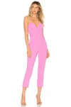 Amanda Uprichard X Revolve Cherri Jumpsuit In Pink. In Sweet Pink