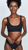 Vitamin A Sienna Tank Bikini Top In Black Ecorib