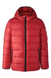 Canada Goose Kids' Crofton Water Resistant Quilted 750 Fill Power Down Jacket In Red - Rouge