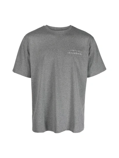 Throwback Logo T Shirt Clothing In Gray