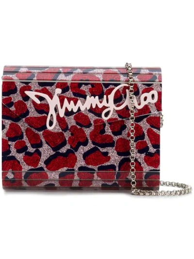 Jimmy Choo Candy Clutch In Red