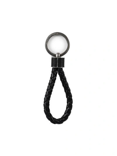 Bottega Veneta Intertwining Keychain In Black