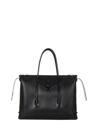Givenchy Antigona Lock Soft Large Handbag In Black