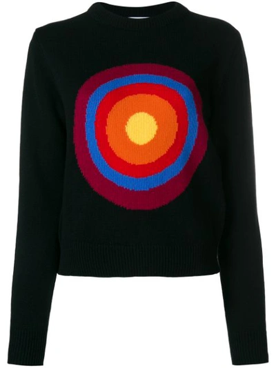 Circled Be Different Butterfly Jumper - Black