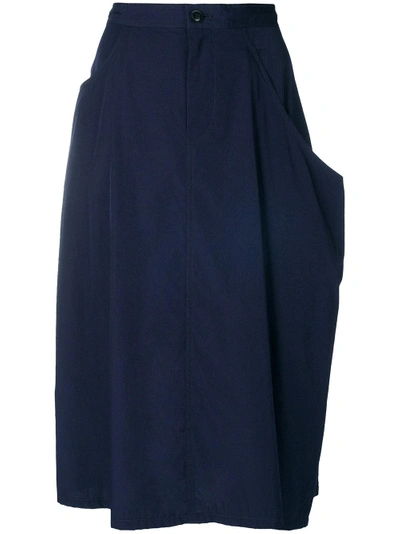 Y's Drape Midi Skirt