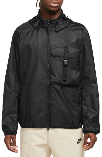 Nike Mens  Tech N24 Pkbl Woven Lined Jacket In Black/black