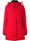 Canada Goose Padded Coat In Red