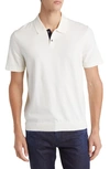 Theory Goris Solid Polo In Ivory Baltic