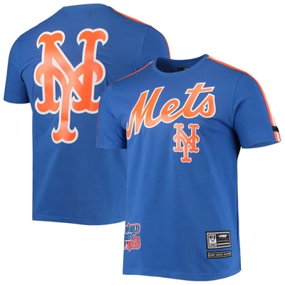 Pro Standard Men's  Royal New York Mets Cooperstown Collection Retro Classic T-shirt In Royal,orange