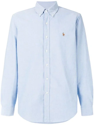 Polo Ralph Lauren Men's Classic Fit Long Sleeve Solid Oxford Shirt In Blue  | ModeSens