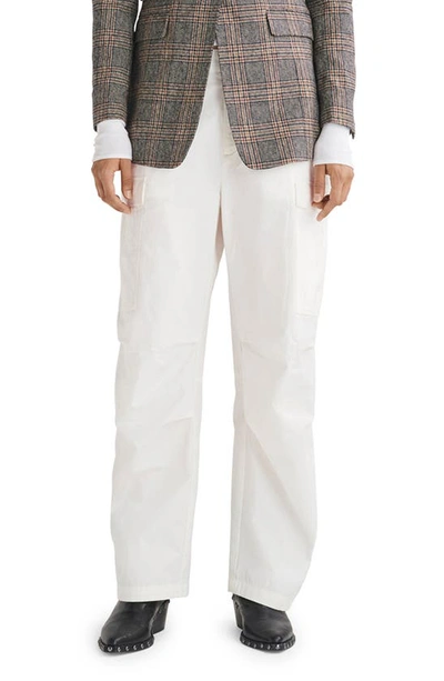 Rag & Bone Porter Cotton Cargo Pants In White