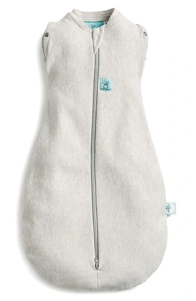 Ergopouch 0.2 Tog Organic Cotton Cocoon Swaddle Sack In Gray Marle