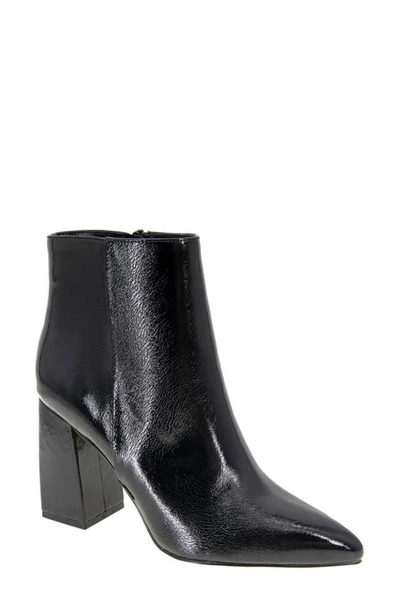 Bcbgeneration Briel Pointy Toe Bootie In Black Patent - Synthetic