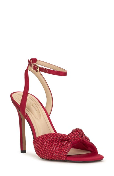 Jessica Simpson Ohela Ankle Strap Sandal In Red Muse