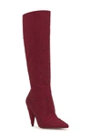 Jessica Simpson Maryeli Pointed Toe In Malbec Faux Suede